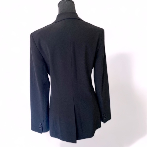 BCBG 3-Button Front Hourglass Blazer Corpcore Dark Acadamia Size 6 Goth clas… - Picture 4 of 11